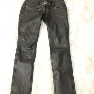 Leathercult Genuine Leather Low Rise Jeans